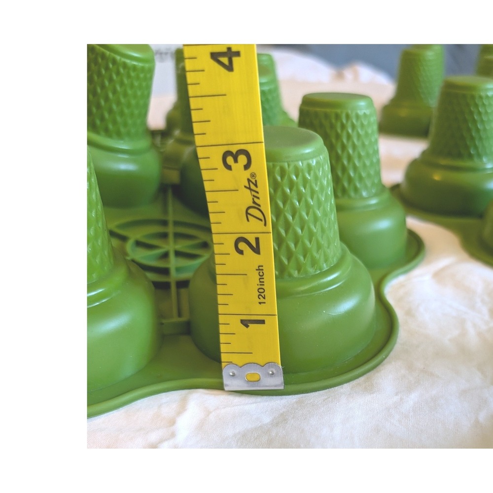 Set of 6 Green Silicone Ice Cream Cone Holder Molds | 36 Total | Dessert Form - Picture 16 of 16